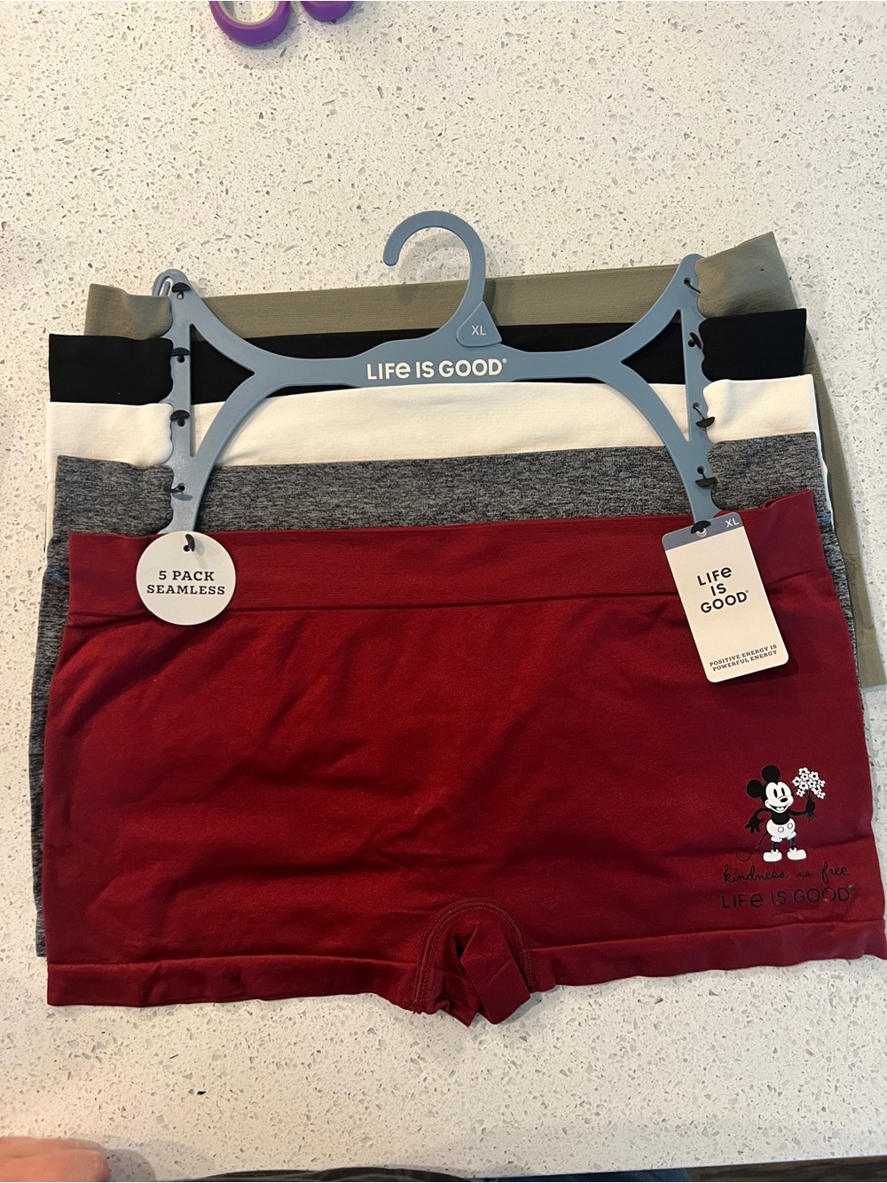 Life is a Good Mickey Mouse - Red & Multi-Color Pack